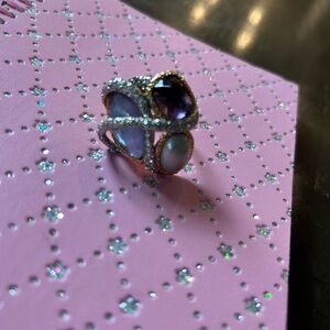 Alexis Bittar Maldivian Multi stone Encrusted Vine Ring